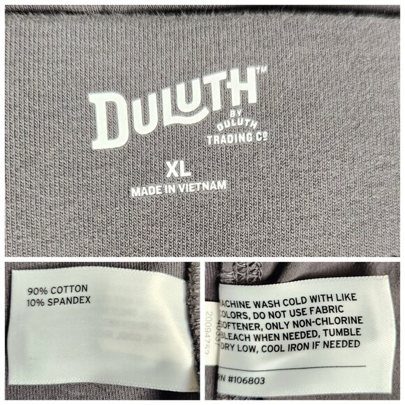 Duluth Trading Co XL NoGA Naturale Cotton Slim Leg Ankle Chino Womens Dark Gray - Picture 3 of 4